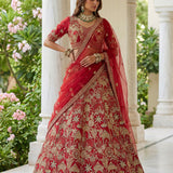 Premium Georgette Embroidered Top Lehenga