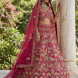 Premium Georgette Embroidered Top Lehenga