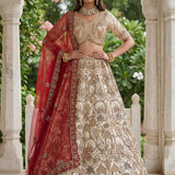 Premium Georgette Embroidered Top Lehenga