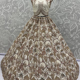 Premium Georgette Embroidered Top Lehenga