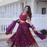 Georgette Embroidered Top Lehenga
