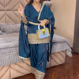 Meera Chinon Embroidered Suit