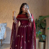 Classic Embroidered Anarkali Suit