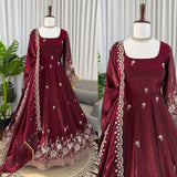 Classic Embroidered Anarkali Suit
