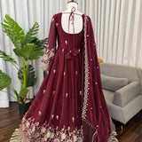 Classic Embroidered Anarkali Suit