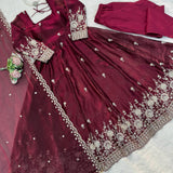 Classic Embroidered Anarkali Suit