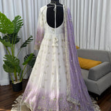Exclusive Two Tone Beautiful Anarkali Gown
