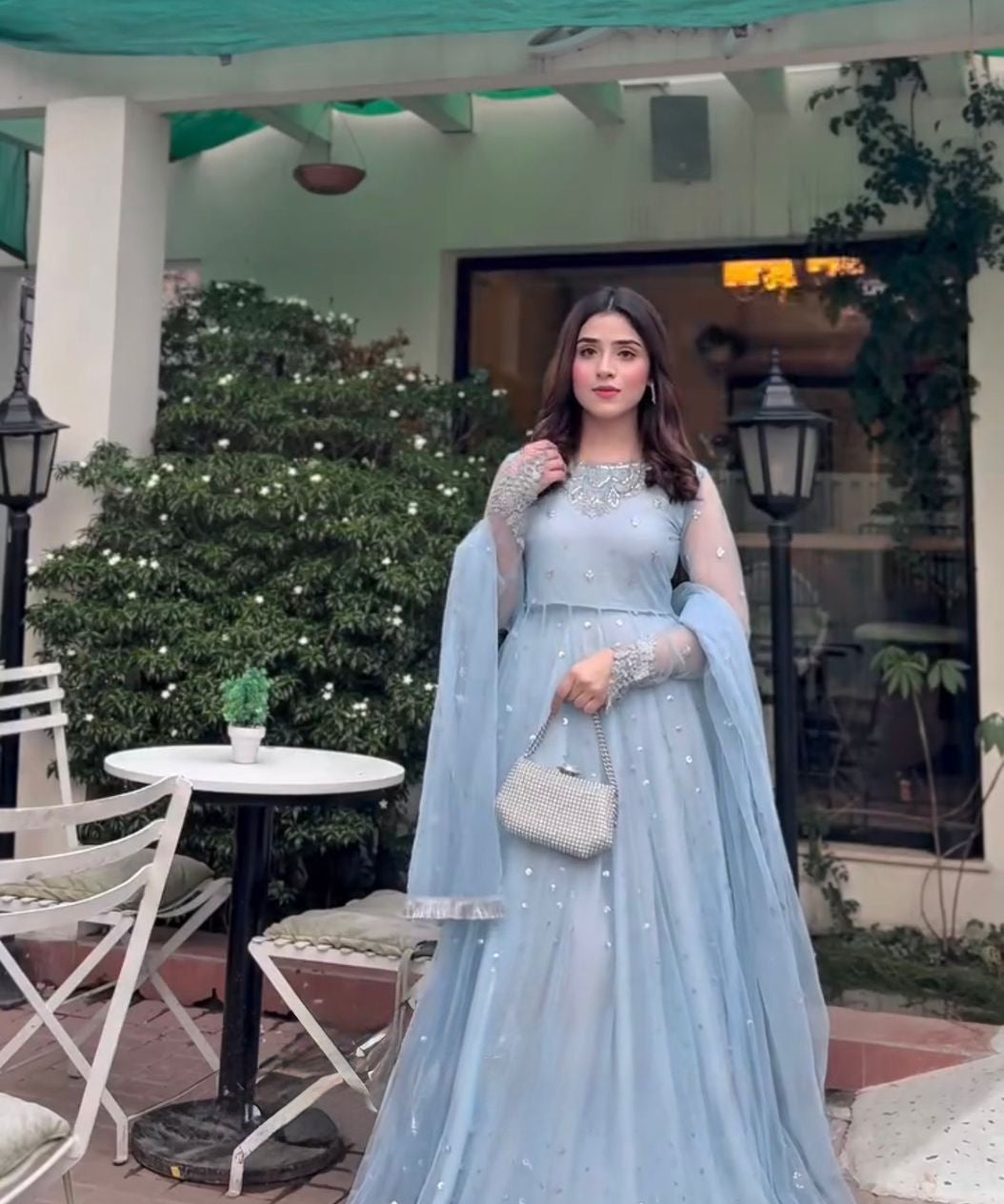 Classic Embroidered Crafterd Gown