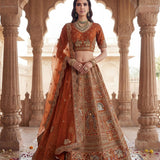 Baraat Wedding Silk Embroidered Lehenga