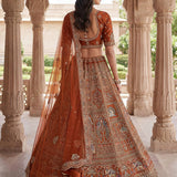 Baraat Wedding Silk Embroidered Lehenga