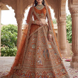 Baraat Wedding Silk Embroidered Lehenga
