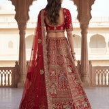 Baraat Wedding Silk Embroidered Lehenga