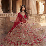 Baraat Wedding Silk Embroidered Lehenga