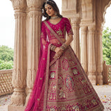 Baraat Wedding Silk Embroidered Lehenga