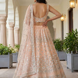 German Zari Sequence Embroidered Lehenga