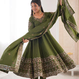 Elegant Embroidered Designer Anarkali Suit