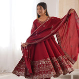 Elegant Embroidered Designer Anarkali Suit
