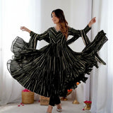 Ethnic Mal Chanderi Anarkali Suit