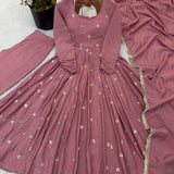 Presenting Roman Silk Embroidered Gown