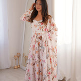 Floral Printed Georgette Anarkali Gown