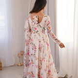 Floral Printed Georgette Anarkali Gown