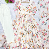 Floral Printed Georgette Anarkali Gown