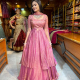 Shiny Designer Partylook Silk Lehenga