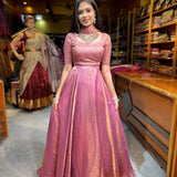 Shiny Designer Partylook Silk Lehenga