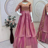 Shiny Designer Partylook Silk Lehenga