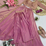 Shiny Designer Partylook Silk Lehenga
