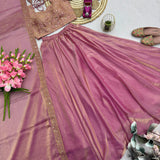 Shiny Designer Partylook Silk Lehenga