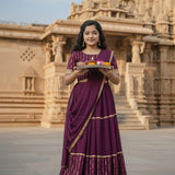 Beautiful Organza Kids Lahenga