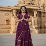 Beautiful Organza Kids Lahenga