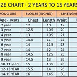 Purple Kids Embroidered Silk Lehenga Choli