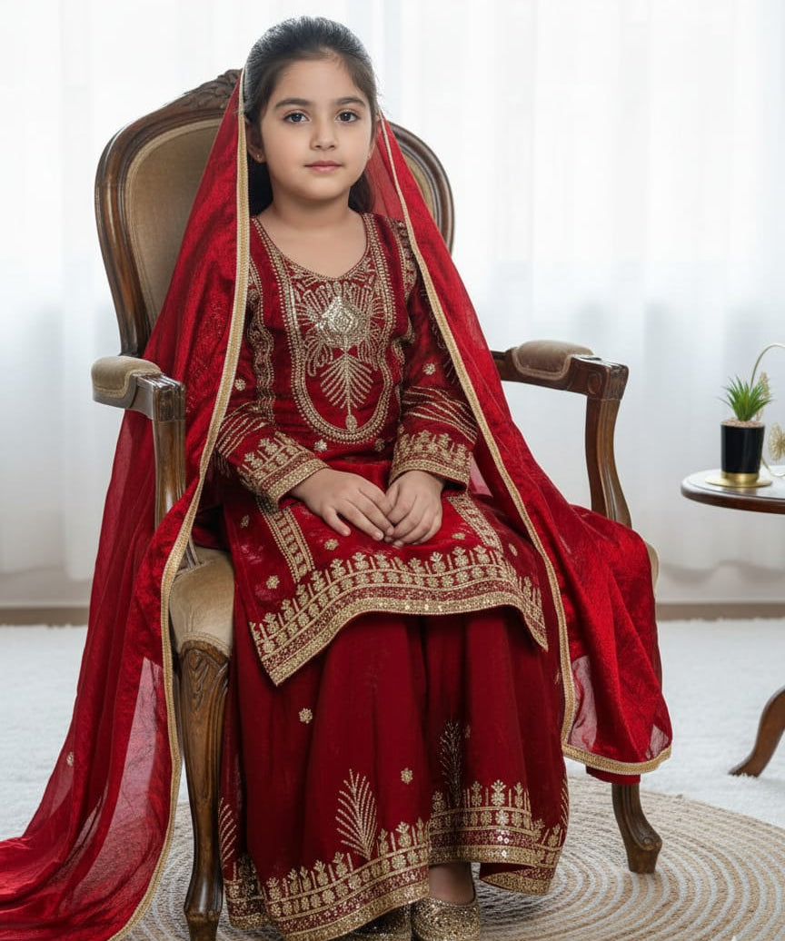 Festive Kids Gmy Silk Suit