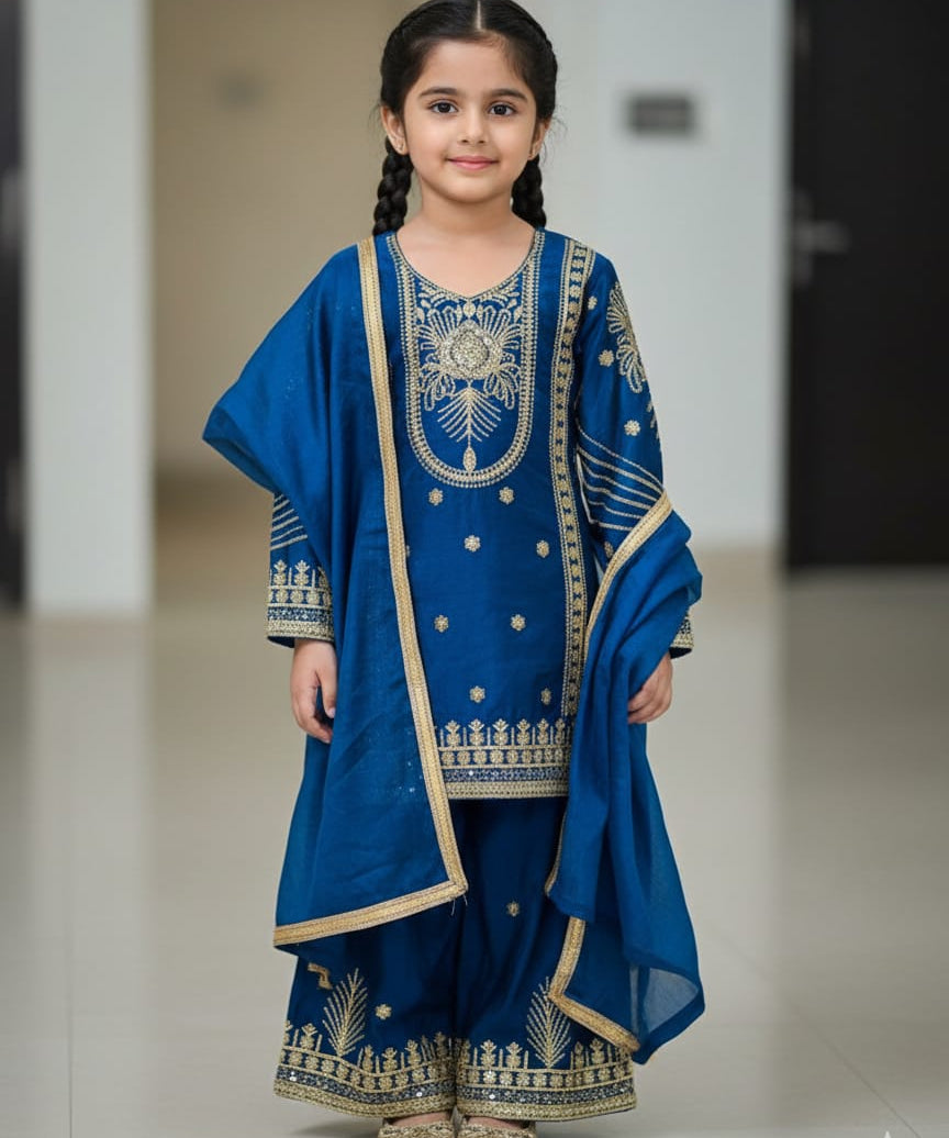 Festive Kids Gmy Silk Suit