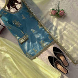 Exclusive Chinon Silk Panjabi Suit