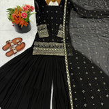 Stunning Ethnic Georgette Top Sharara