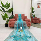 Dazzling Silk Embroidered Saree