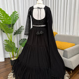 Black Boutique Georgette Lehenga