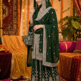 Pakistani Premium Embroidered Top Plazzo