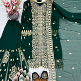 Pakistani Premium Embroidered Top Plazzo