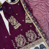 Designer Panjabi Style Top Farshi Salwar