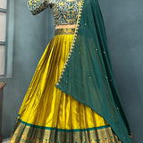 Traditional  Kanchipattu Silk Lehenga