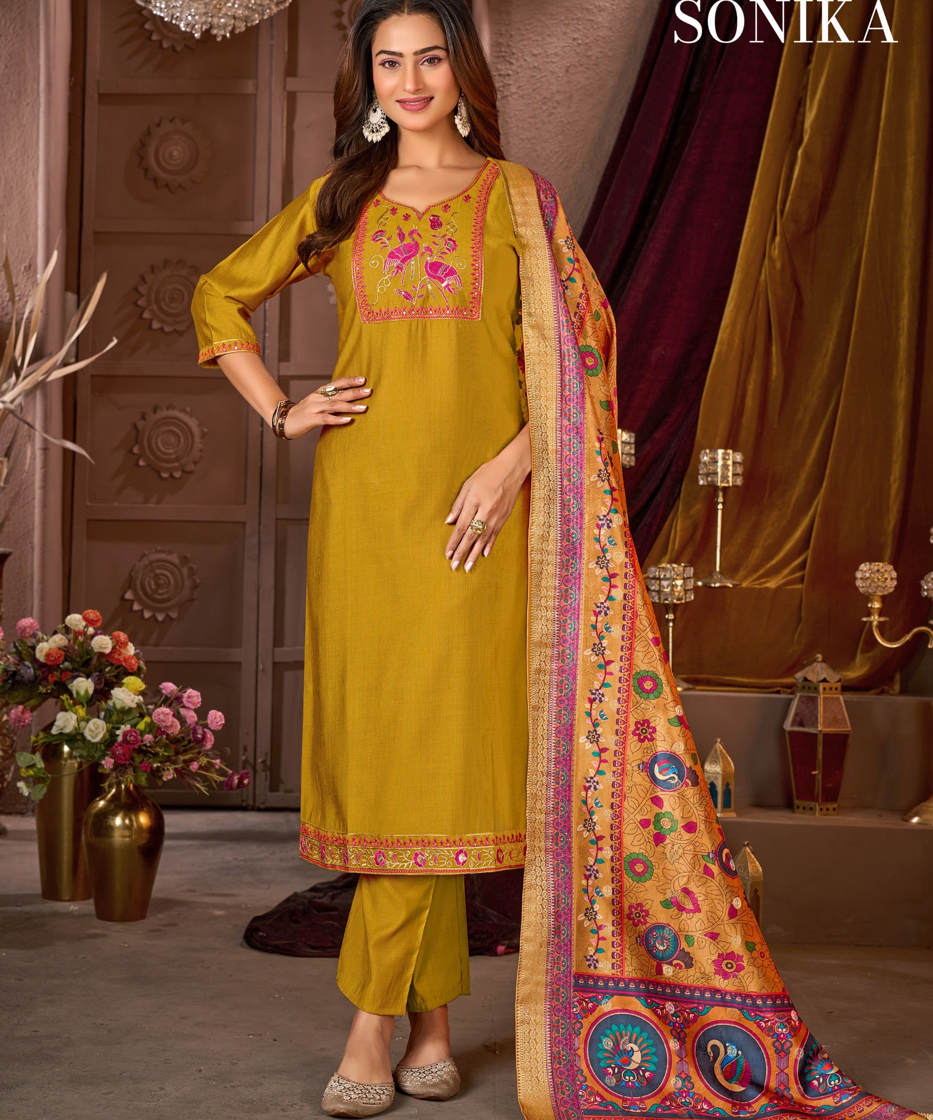 PLUS SIZE SONIKA KURTI PENT DUPATTA