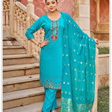 PLUS SIZE ARISSA KURTI PANT DUPPATA