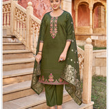 PLUS SIZE ARISSA KURTI PANT DUPPATA