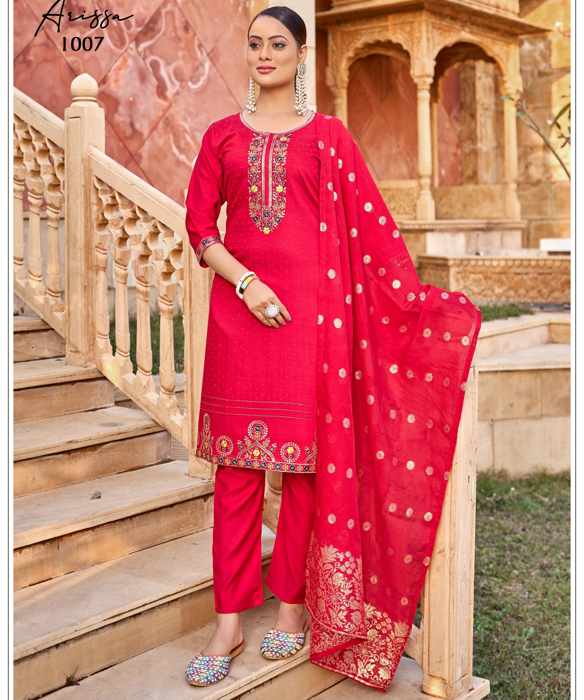 PLUS SIZE ARISSA KURTI PANT DUPPATA