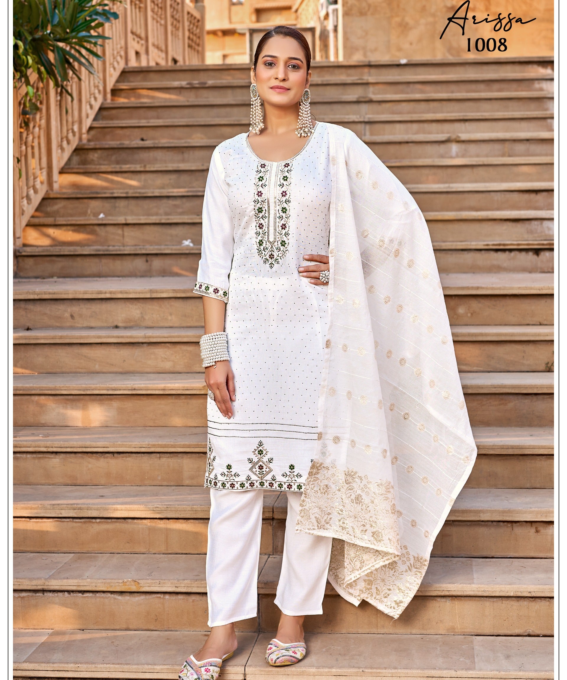 PLUS SIZE ARISSA KURTI PANT DUPPATA