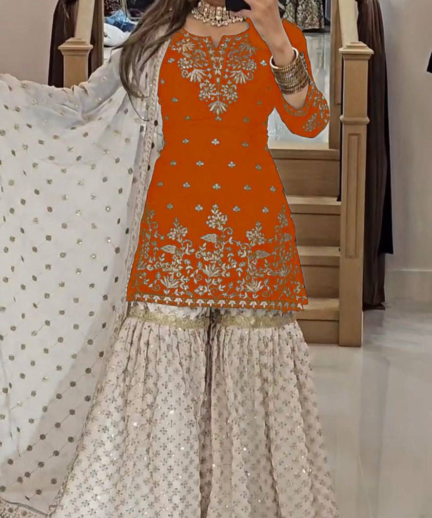 PLUS SIZE TOP PLAZO DUPPTA